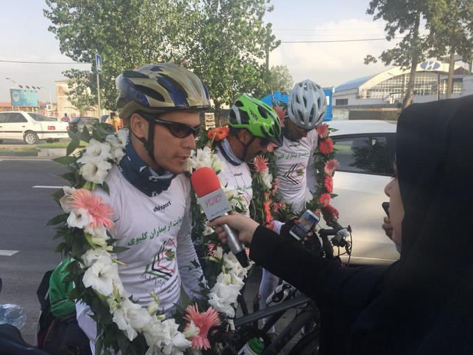 ورزشکاران دوچرخه سوار در حمایت از بیماران کلیوی